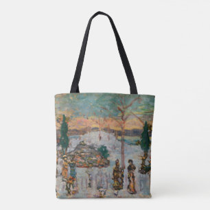 Tote Bag Neige en avril par Maurice Prendergast, Art Vintag