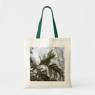 Tote Bag Neige sur les branches À feuillage persistant