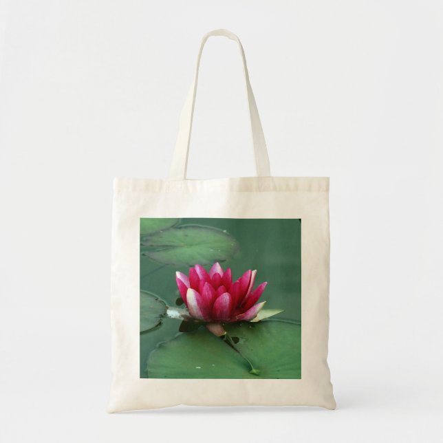 Tote Bag Nénuphar rose (Devant)