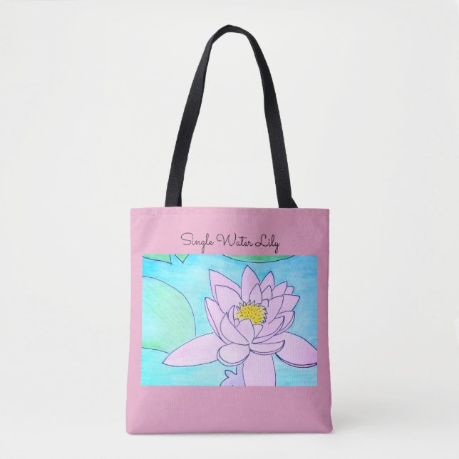 Tote Bag Nénuphar unique  (Devant)
