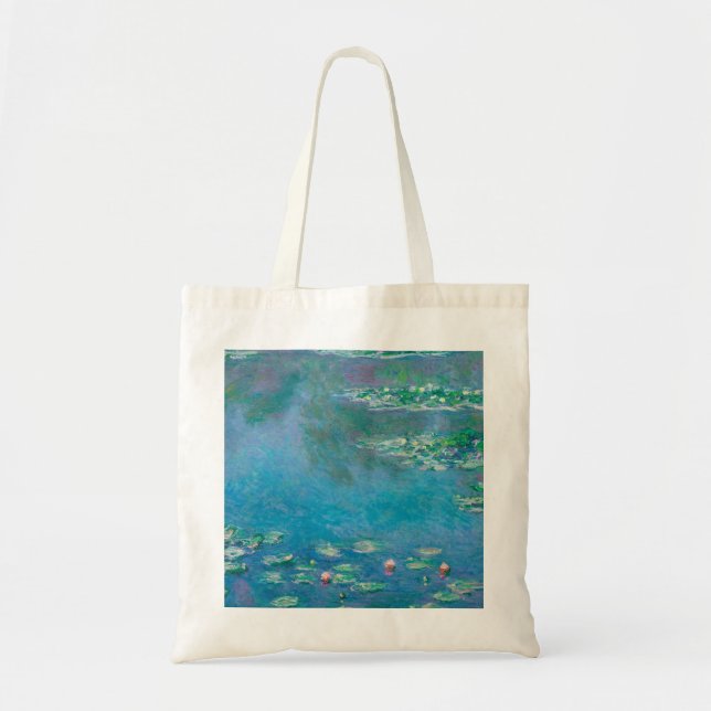 Tote Bag Nénuphars de Claude Monet Fine Art Painting (Devant)