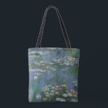Tote Bag Nénuphars de Claude Monet, Fleurs Vintages<br><div class="desc">Nénuphar (1916) par Claude Monet. Water Lilies est un impressionisme vintage de peinture florale d'art. Jardin fleuri de la saison de printemps de Monet à Giverny, France. Ce paysage est l'une des nombreuses variations de peintures de nénuphars que Monet peint par son étang. À propos de l'artiste : Claude Monet...</div>