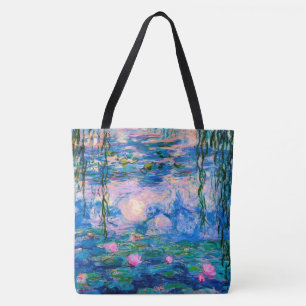 Tote Bag Nénuphars de Monet avec des réflexions d'étang