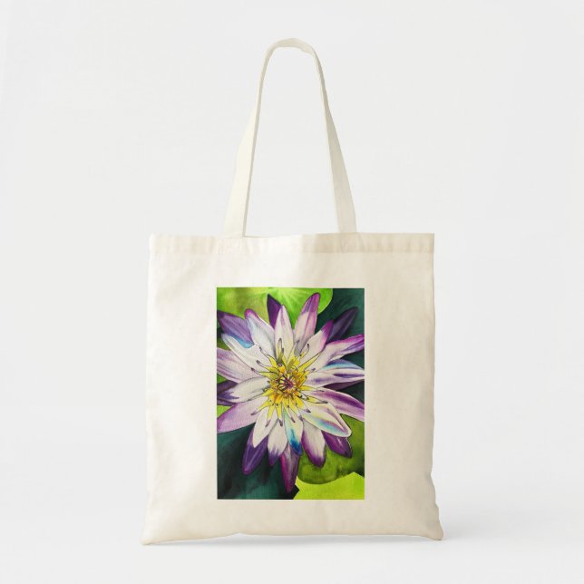 Tote Bag Nénuphars d'eau fine art (Devant)