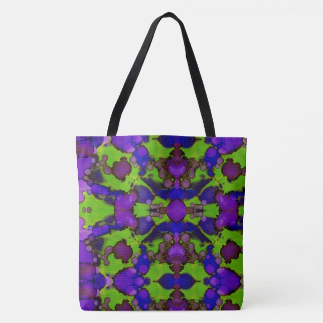 Tote Bag Neon Bloomstorm (Devant)
