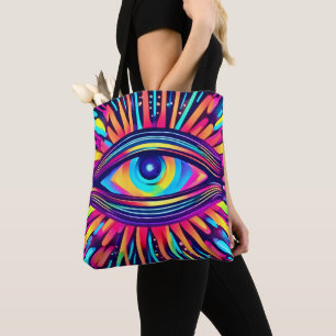 Tote Bag Neon Eye of the Cosmos