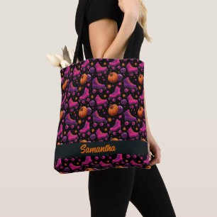Tote Bag Neon Roller Skates et Halloween Stars
