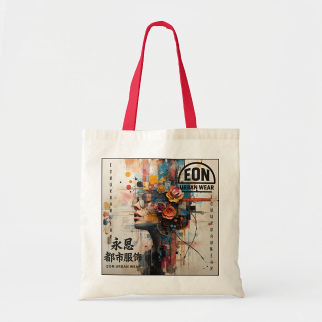 TOTE BAG NEON ROSE (Devant)