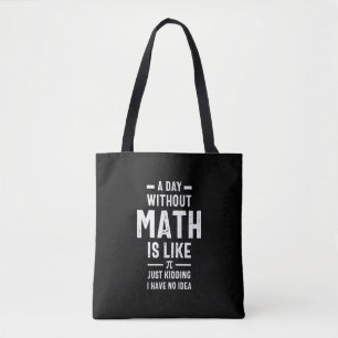 Tote Bag Nerdy Enseignant en mathématiques PI Physique Math