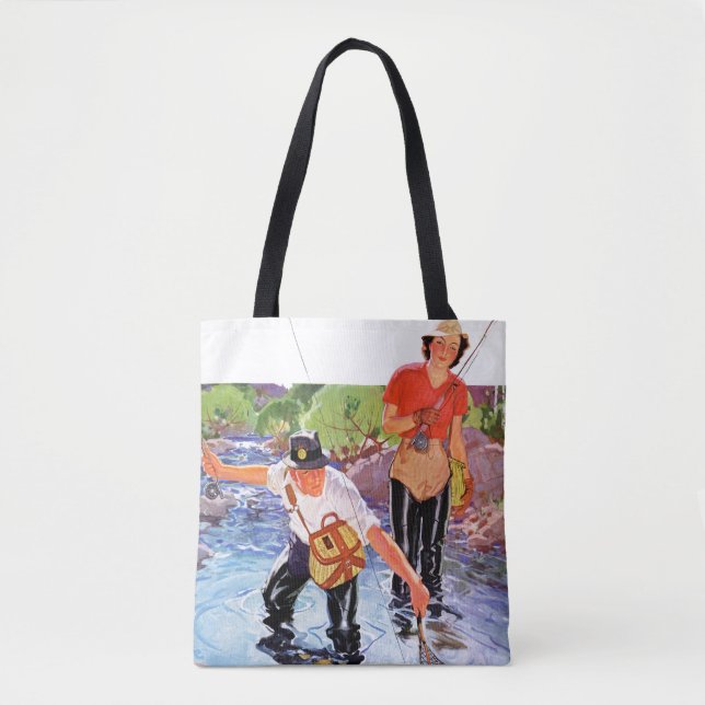Tote Bag Netting A Fish par R.J. Cavaliere (Devant)