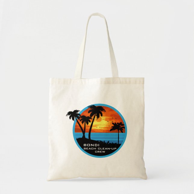 Tote Bag Nettoyage de plage - Debout équipage bénévole (Devant)