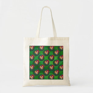 Tote Bag Neuf boule dans la couronne Motif sur vert