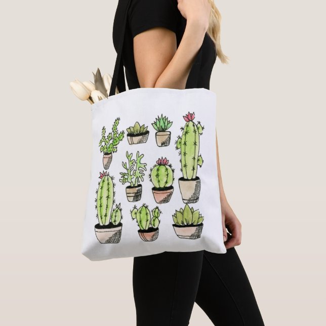 Tote Bag Neuf succulents (De près)