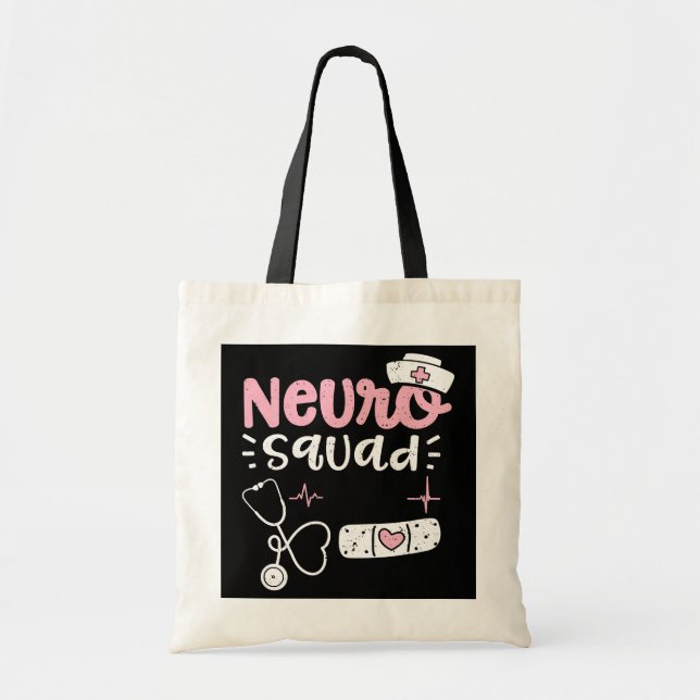 Tote Bag Neuro Neuro Squad Infirmière dit (Devant)