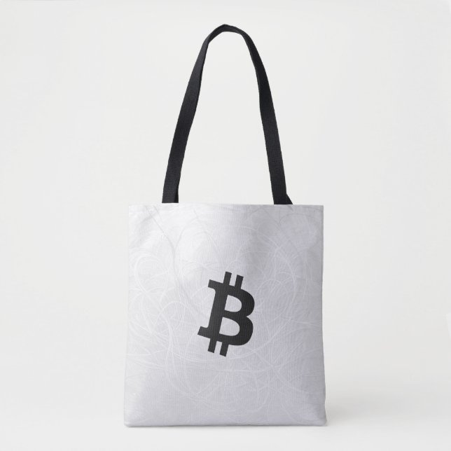 Tote Bag Neurone Bitcoin Blanc (Devant)