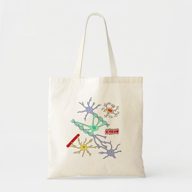 Tote Bag Neurones Et Glia (Devant)
