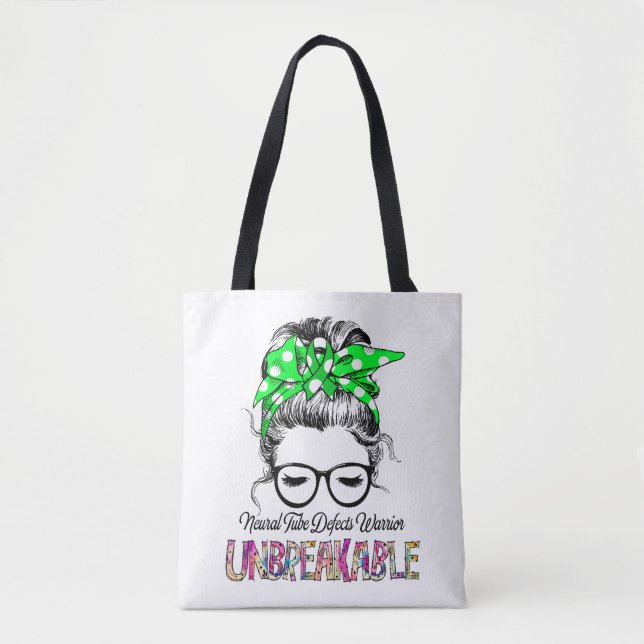 Tote Bag NeuroTube Defects Aware Ribbon Support Toxiques (Devant)