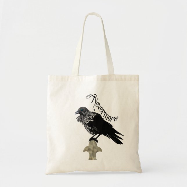Tote Bag Nevermore Raven (Devant)