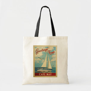 Tote Bag New Jersey de Vintage voyage de voilier de Cape
