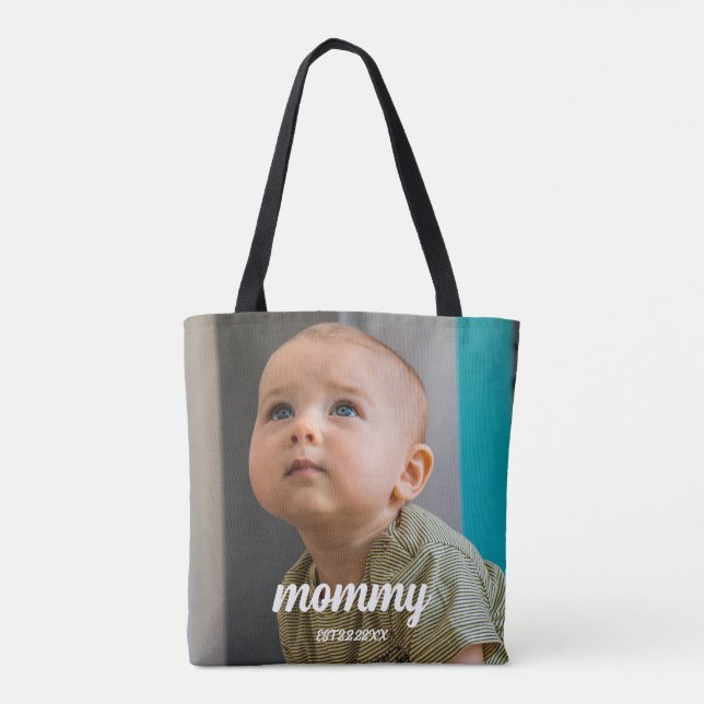 Tote Bag New mother mommy Personalized Minimal  (Dos)
