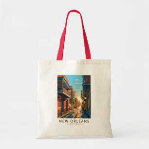 Tote Bag New Orleans Louisiana French Quarter Travel Art