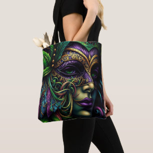 Tote Bag New Orleans Mardi Gras Art Abstrait