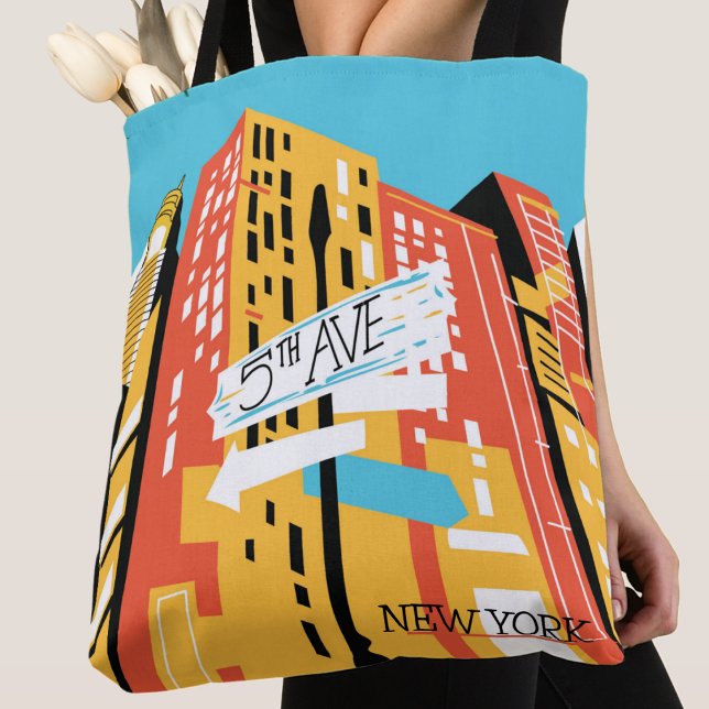 Tote Bag NEW YORK 5th AVE Moderne élégant (Créateur téléchargé)