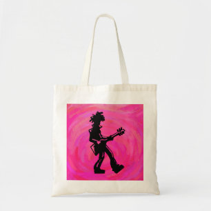 Tote Bag New York Boogie Nights Guitare Hot Pink