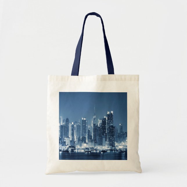 Tote Bag New York City Manhattan Skyline Pittoresque (Devant)