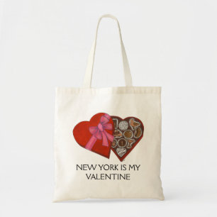 Tote Bag New York est ma valentine boîte de chocolat NYC