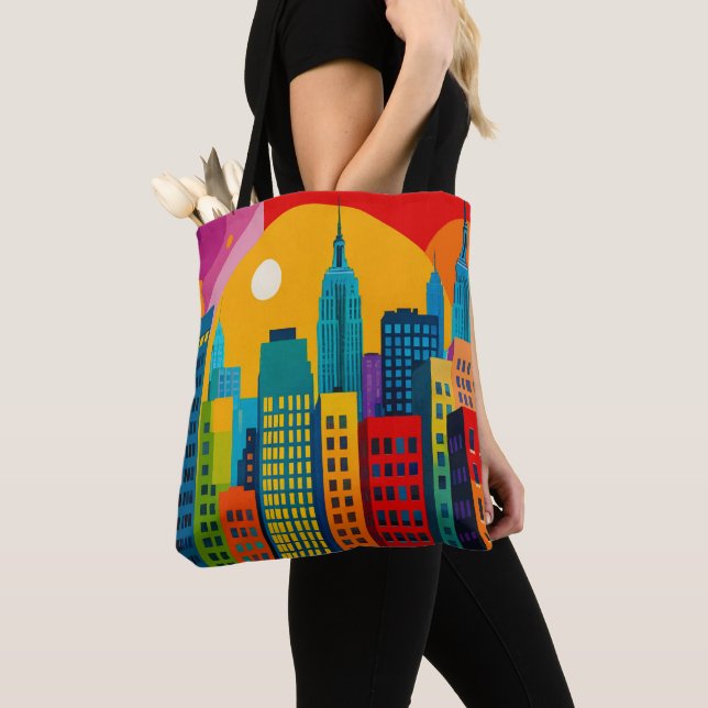 Tote Bag New York Pop Art (De près)