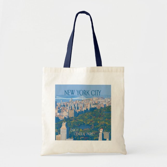 Tote Bag New York | Profitez de Central Park (Devant)