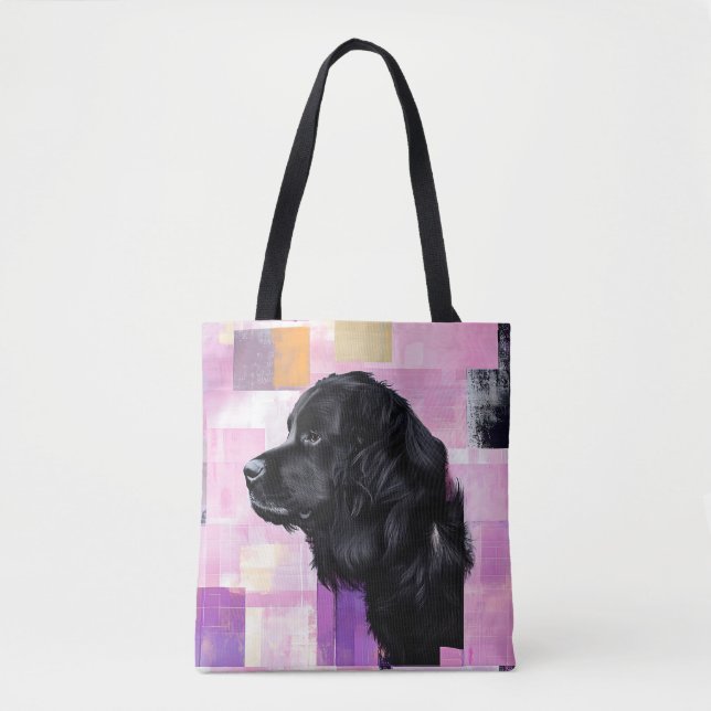 Tote Bag Newfie Abstrait (Devant)