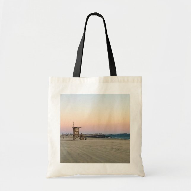 Tote Bag Newport Beach at Sunset, Californie (Devant)