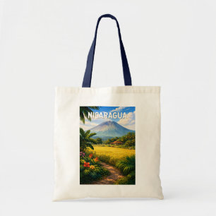 Tote Bag Nicaragua Illustration Voyage Art Vintage