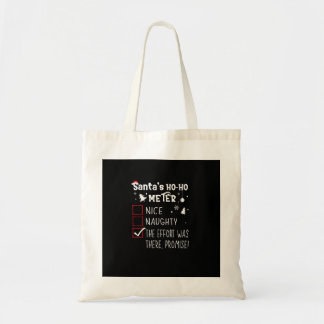 Tote Bag Nice Naughty The Was There Promise Christmas