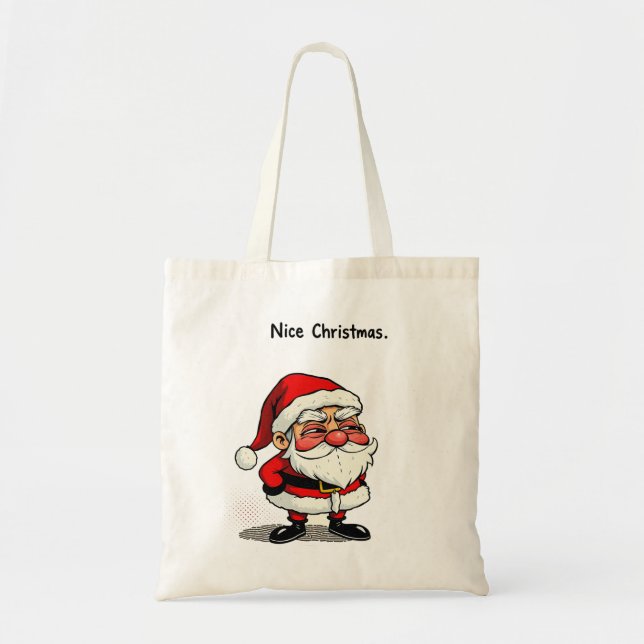 Tote Bag Nice Noël Fourre-tout - "Père Noël" (Devant)