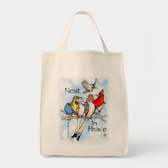 Tote Bag Nid dans la paix :  Équipe Kaspari (Devant)
