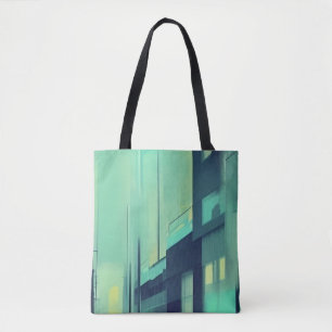 Tote Bag Night azure street