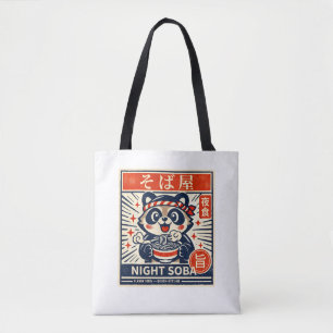 Tote Bag NIGHT SOBA   Esthétique Minima de la nourriture de