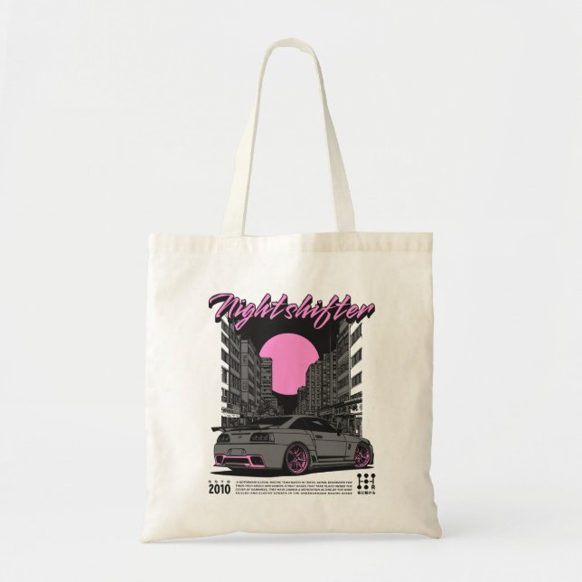 Tote Bag Nightshifter – Équipe de course de Tokyo à minuit (Devant)