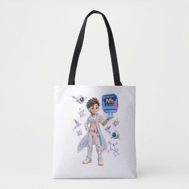 Tote Bag Nihonium (Nh) – COLLECTION ATOMIVRA™ (Devant)