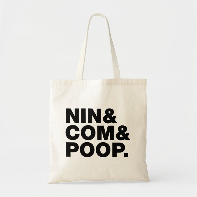 TOTE BAG NIN & COM & POOP. (Devant)