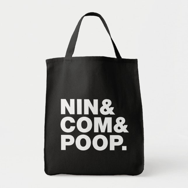 TOTE BAG NIN & COM & POOP. (Devant)