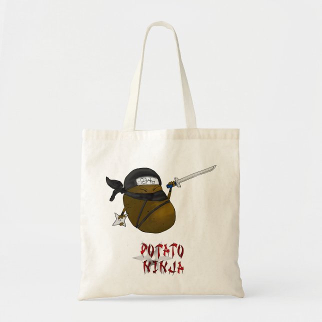 Tote Bag ninja de pomme de terre (Devant)