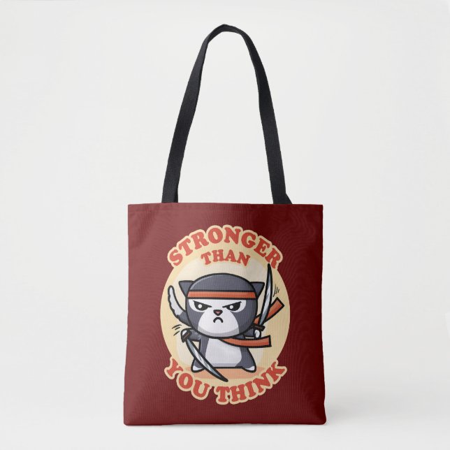 Tote Bag Ninja | Plus forte que vous ne pensez (Devant)