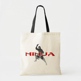 Tote Bag Ninja Silhouette