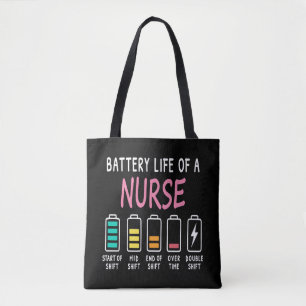 Tote Bag Niveau de batterie d'un graphique d'humour d'infir