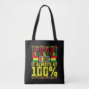 Tote Bag Niveau de noirceur Juneteenth Histoire noire