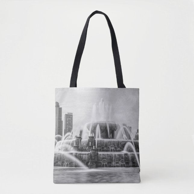 Tote Bag Niveaux de gris de Chicago Buckingham (Devant)